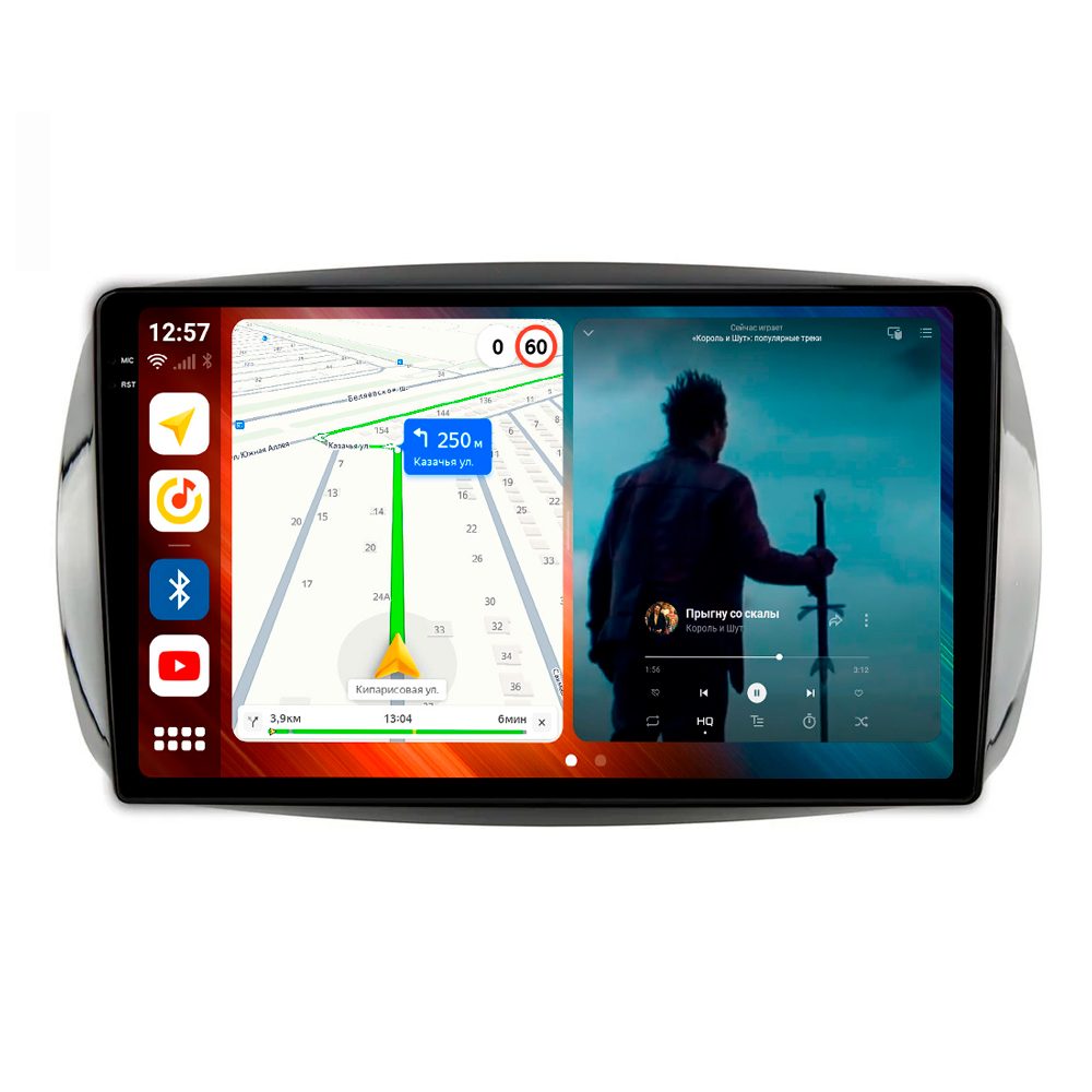 Магнитола для Smart Fortwo 3, Forfour 2 (2014-2024) MegaZvuk TS10-9691