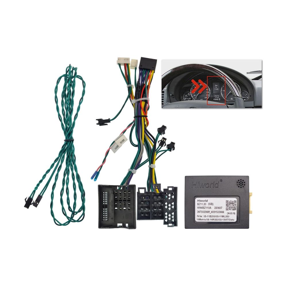 Проводка для установки в Mercedes-Benz B200 (2005-2011) / ML350 (2005-2011) / Vito (2003-2013) / Viano (2010-2016)