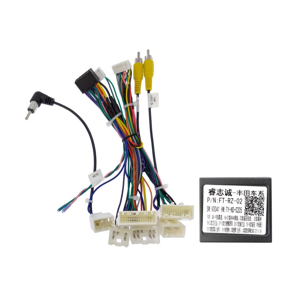 Проводка для установки в Toyota (2012+) (основной, антенна, мультируль, CAN, CAM, AMP)