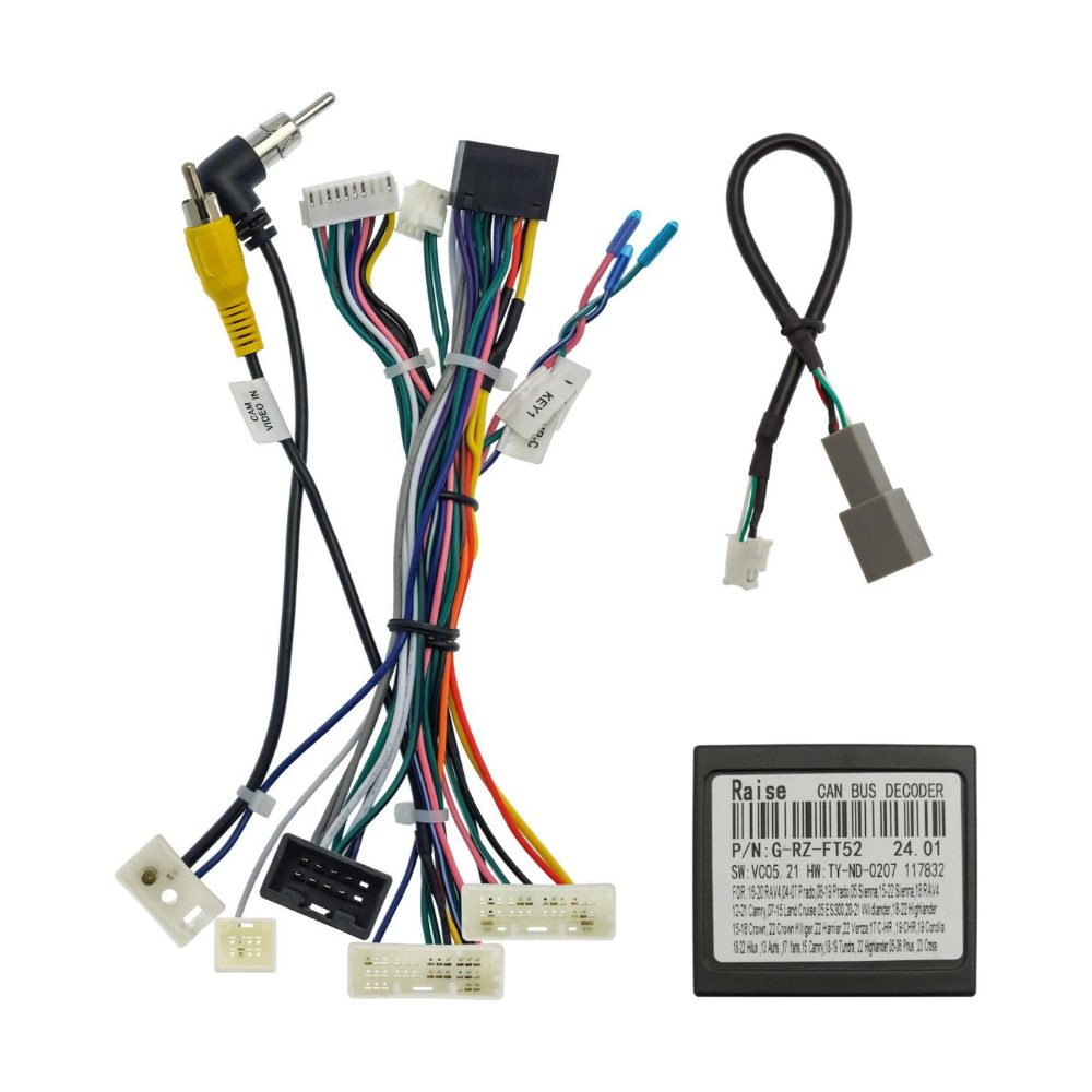 Проводка для установки в Toyota Tundra (2018 — 2019) (основной, USB, CAN, AMP)