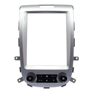 Переходная рамка для установки в Hyundai Santa Fe II (2005-2012) MegaZvuk RAM-9855 (авто с климат контролем) (серебристая)