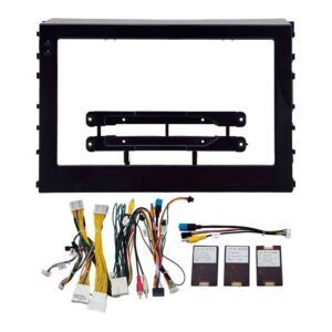 Переходная рамка для установки в Toyota Alphard / Vellfire (2015-2023) MegaZvuk RAM-1293 (черная, глянцевая)