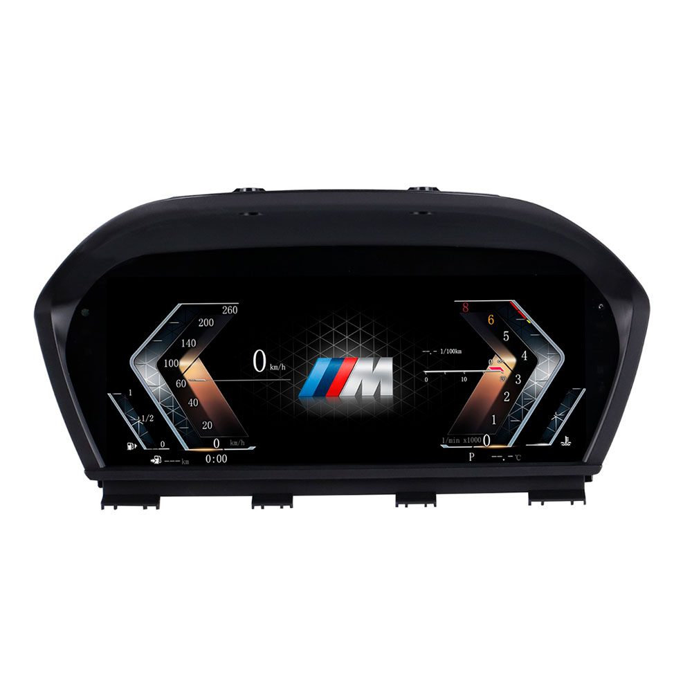 Цифровая электронная приборная панель для BMW 1 серии (кузов F20 / F52) (2014-2022)/ 2 серии (кузов F22) (2013-2019) / X1 (кузов F48 / F49) (2016-2022)/ X2 (кузов F39) (2018-2022) версия CarPlay / Android Auto (HY)